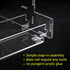 Spice Rack, No Tool Needed Self-derived Snap On Assembly, 10 in for Jars, 3 Tier Kitchen Organizer