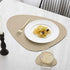 Faux Leather Placemats Set of 2 with Coasters, Heat Resistant Waterproof Wipeable Dinner Table Mats, Easy to Clean