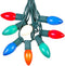 25 Foot C9 Multi Ceramic Christmas String Light Set - Opaque Bulbs