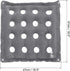 PATIKIL Inflatable Seat Cushion, 2 Pack Portable Air Seat Chair Cushions Breathable Flocked Square Seat Pad for Home Wheelchairs Office Chairs, Gray by PATIKIL