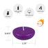Purple Floating Candles, 2 1/4 Inch