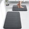 Yimobra Memory Foam Bathroom Rugs Set, 2 Piece Quick Dry Non-Slip Bath Mat for Tub Shower & Sink (Dark Gray)