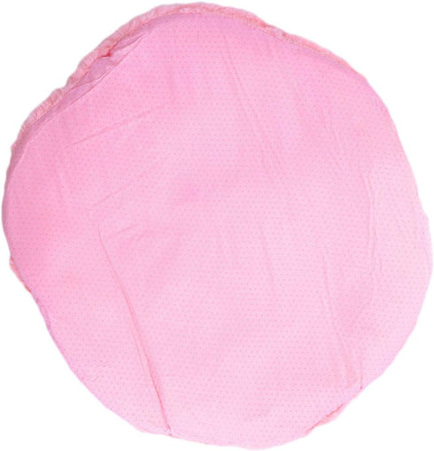 Chic Rose Flower Chair Pad, Soft Faux Fur Cushion for Dining Chairs, No Slip Floor Pillow, Home Decor, Pink