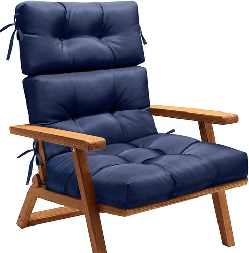MAGIC ELEPHANT High Back Chair Cushion, Indoor Outdoor Memory Foam Chair Cushion