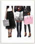 Stupell Industries Fashion Models Brands Glam Watercolor Wall Plaque, Designed by Amanda Greenwood Art, 10 x 0.5 x 15