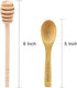 Honey dipper 4Pcs 6.3 Inch DESIOLE Wooden Sticks, Honey Comb Stick, Mini Honey Mixing Stirrer Spoon for Honey Jar