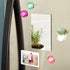Juvale Rectangular Magnetic Locker Mirror, 4 x 6 in Silver Acrylic, Shatterproof & Rounded Corners, Strong Magnetic