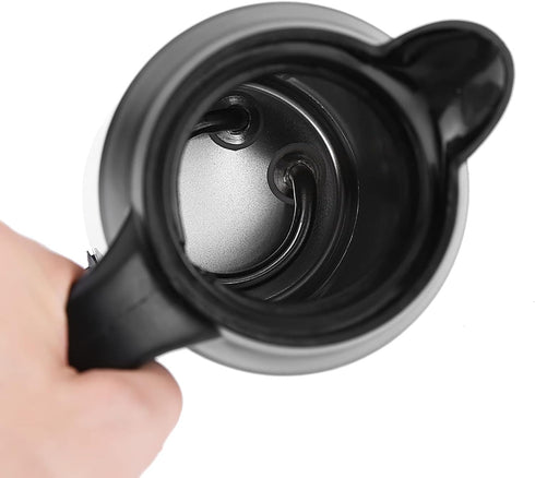 Car Electric Kettle, 750ml 120W 12V Stainless Steel Heating Kettle for Most 12V Power Source Cars