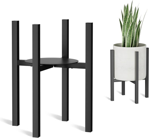 Linpla Adjustable Metal Plant Stand Indoor Outdoor - Fits 8 to 12