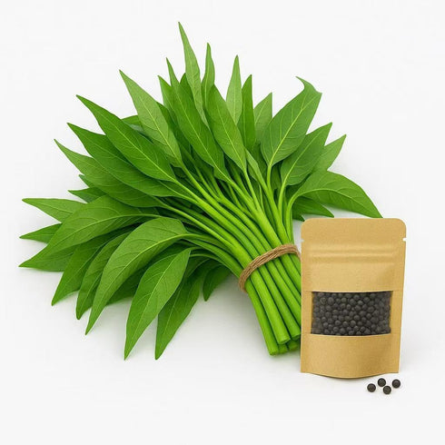 Loseedsoo 0.5 300+ Kong Xin CAI Seeds, Ounce Green Leaf Vegetable Seeds for Planting Non-GMO Choy Ong Seeds