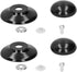 Pot Lid Knob Vent Replacement Handles for Universal Electric Frying Pan, Glass Handle Stock, Stainless Steel 2Pc