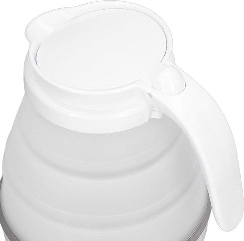 Folding Electric Kettle, US Plug 110V 400W Collapsible Hot Water Kettle with Detachable Power Cord, White