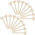 18 Pieces Mini Wooden Crab Lobster Mallets, Solid Hardwood Hammer for Seafood and Craft