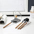 Kitchen Utensil Rest - Heat-Resistant Spoon Holder for Spoons, Ladles, Tongs & More - 2 Pack (White & Grey)