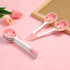 MWRDSM 5 (5) Pcs Ceramic Soup Spoons Cute Strawberry Spoons Long Handle Porcelain Tablespoons Reusable Dinnerware