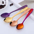 8 Pieces 18/10 Dessert Spoons, Teaspoons, Small Coffee Spoons, Espresso Spoons, 5.5 Inch (Multicolor)