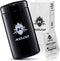KOZO Black Glass Airtight Storage Jar, 1 Oz Size with UV Protection for Spices