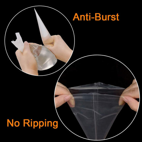 Gexolenu 100 PCS Disposable Piping Bags - 12 Inch, Anti-Burst Pastry Bags for Cake, Buttercream Frosting, Cupcake