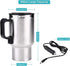 450ML 12V Car Heating Cup, Stainless Steel Electric Kettle Boiler, Portable Coffee Tea Warmer with Cigarette Lighter