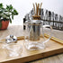 19.3oz Glass Teapot with Infuser, Borosilicate Glass, 550ML, Clear with Stainless Steel Infuser