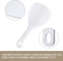 6 7.5 Inch, Boao Pcs Rice Paddle, Plastic Non Stick Rice Spoon Scooper Potato Server Spatula for Kitchen Restaurant