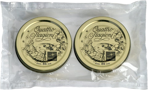 Bormioli Rocco Quattro Stagioni Replacement Lids, #86 (3.38"), Set of 2