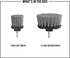 Set, 2 2" 3.5" Dirt Devil Medium Bristle Cleaning Brush Piece, and Brushes Included, for Use on Showers, Porcelain