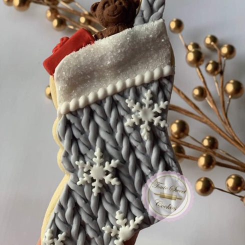 Christmas Stocking Cookie Cutter - 5", Made in USA by Ann Clark
