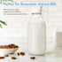 2 Pack 2 100% 32 Oz 3 Glass Milk Bottle with Dispenser Caps, Airtight Heavy Duty Screw Lid. Reusable Glass Water Jug