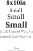8x10in 1Pack iHery Small Natural Black OAK Wood Trendy Newspaper Framed Wall Art, Modern Sorry Out of Office Canvas