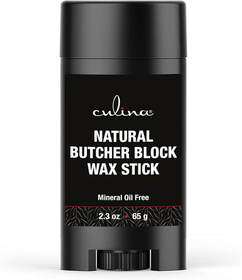 Culina Butcher Block Bamboo Conditioner Wax Stick, Best for Wood & Bamboo Conditioning, Does NOT Contain Mineral Oil