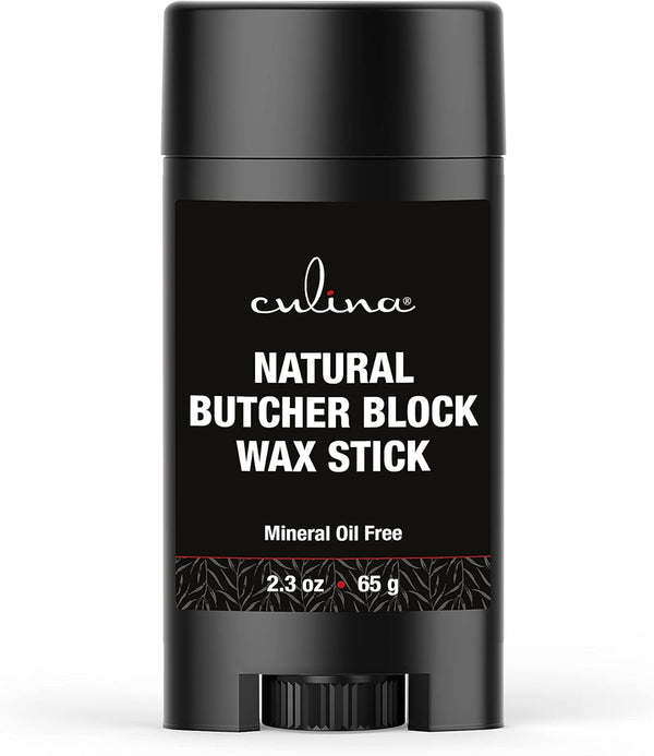 Culina Butcher Block Bamboo Conditioner Wax Stick, Best for Wood & Bamboo Conditioning, Does NOT Contain Mineral Oil