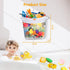 Bath Toy Organizer Large Capacity Mesh Storage with Wide Opening, Quick Release Bottom Zipper, Wall-Mounted & Foldable