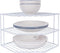AKAZA 3-Tier Corner Shelf Counter and Cabinet Organizer - Cabinet Storage Shelf Rack,