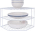 AKAZA 3-Tier Corner Shelf Counter and Cabinet Organizer - Cabinet Storage Shelf Rack,