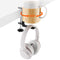 Nnewvante Desk Cup Holder, 2 in 1 360° Rotating Headphone Hanger and Anti-Spill Cup Holder for Gaming Desk
