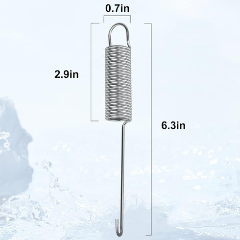 Washing Machine Kit with 1 Pcs W10250667 Counterbalance Spring and 3 Pcs WP63907 Suspension Springs