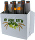 6 Pack 12 (10 Count) Cardboard Beer Bottle Carrier For Ounce Bottles White