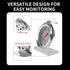 Large Dial Hanging Oven Thermometer - Accurate Temperature Gauge for Gas Electric Oven, Stainless Steel