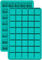 Silicone Caramel Candy Molds, 2 Pack, 40-Cavity Square Hard Candy Mold for Chocolate Truffles, Gummy Jelly, Pralines,