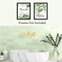 HLNIUC Green Leaf Art Print, Botanical Bathroom Quotes Wall Art Set of 4 (8X10inch, Unframed)