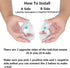 20 Pack Clear Plastic Fillable Ornament Balls - Sweetfamily DIY Christmas Decorations, Transparent Ball Gifts for