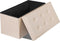 Nouva 30 Inches Ottoman Storage Bench, Folding Design Storage Chest Faux Leather Ottomans
