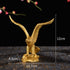 BRABUD Brass Fengshui Handmade Fortune Eagle/Hawk Statue, Home Office Decoration Gift