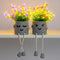 axphsox Cute Fake Plants, Flower Pots with String Lights, Fake Plants Artificial For