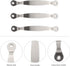 Cutting Board Handles Cabinet Pulls: 3pcs Stainless Steel Drawer Handles for Kitchen Butcher Board, Side Pulls