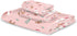 Set 3 Sets Pfrewn Christmas Winter Towels of Christmas Symbol with Pink Bathroom Towel Soft Absorbent Bath Hand Towels