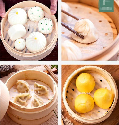200pcs Air Fryer Liners, 10 inches Bamboo Steamer Liners, Premium Perforated Parchment Steaming Papers for Air Fryers