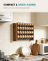 4 Countertop/Wall 28 14" 9.4" NESAPTO Spice Rack Organizer for Cabinet, Wooden Tier Vertical Seasoning Organizers
