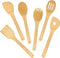 6-Piece 12 Wooden Spoons Spatulas Set, Nonstick Bamboo Kitchen Utensil Set